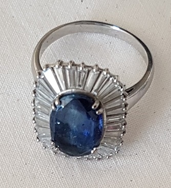 Bague saphir diamants Bague saphir diamants