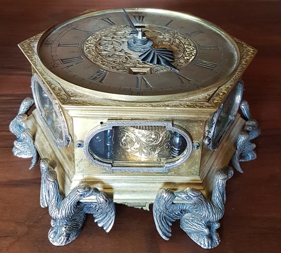 Pendule de table, Dantzig, Allemagne, 17e Pendule de table, Dantzig, Allemagne, 17e